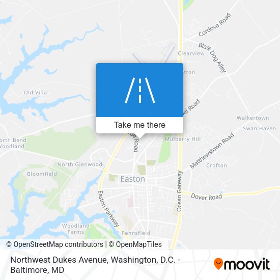 Northwest Dukes Avenue map