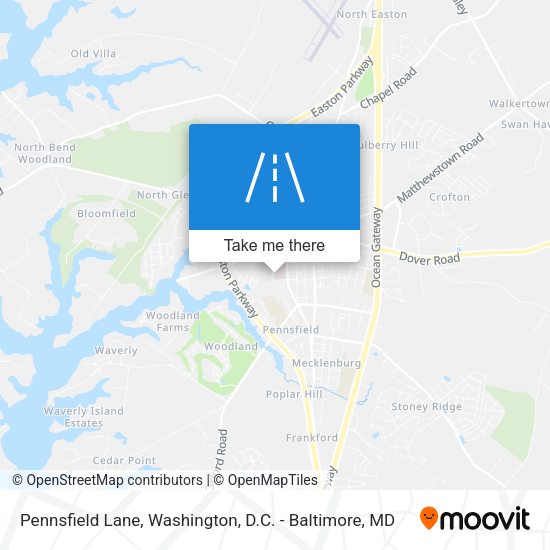 Pennsfield Lane map