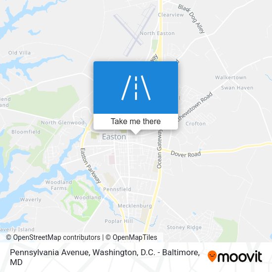 Pennsylvania Avenue map