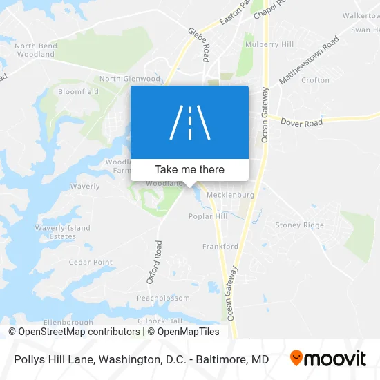 Pollys Hill Lane map