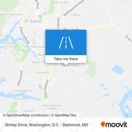 Shirley Drive map