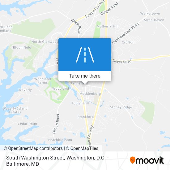 South Washington Street map