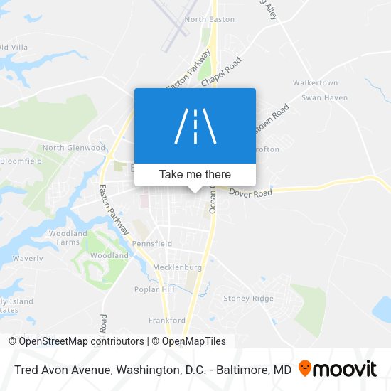 Tred Avon Avenue map