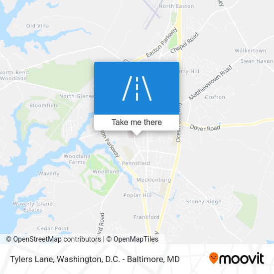 Tylers Lane map