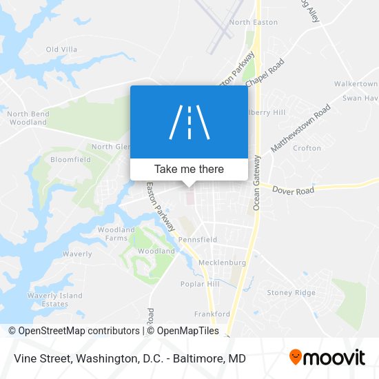 Vine Street map