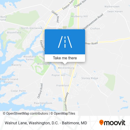 Walnut Lane map