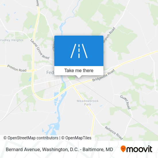 Bernard Avenue map