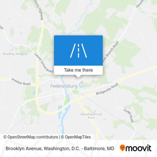 Brooklyn Avenue map