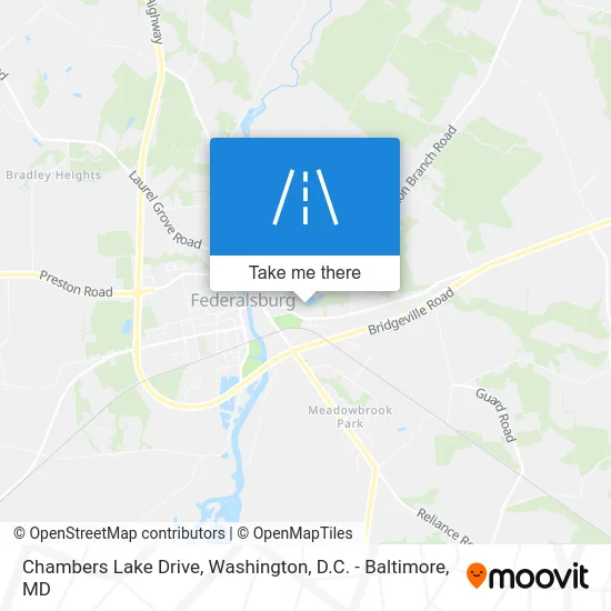 Chambers Lake Drive map