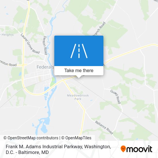 Mapa de Frank M. Adams Industrial Parkway
