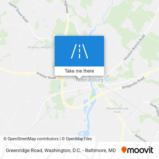 Greenridge Road map