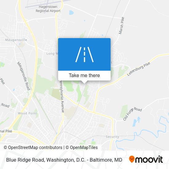 Mapa de Blue Ridge Road