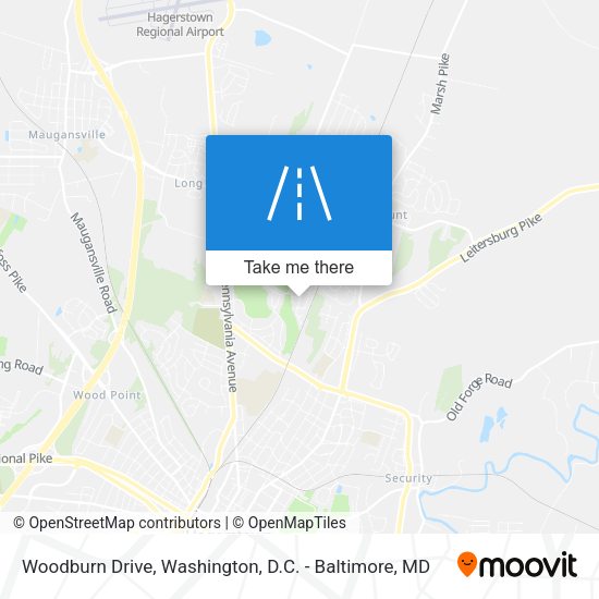 Woodburn Drive map