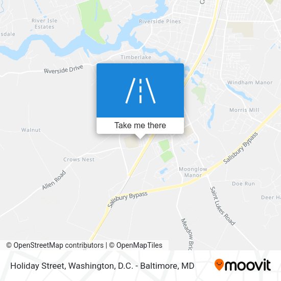 Holiday Street map