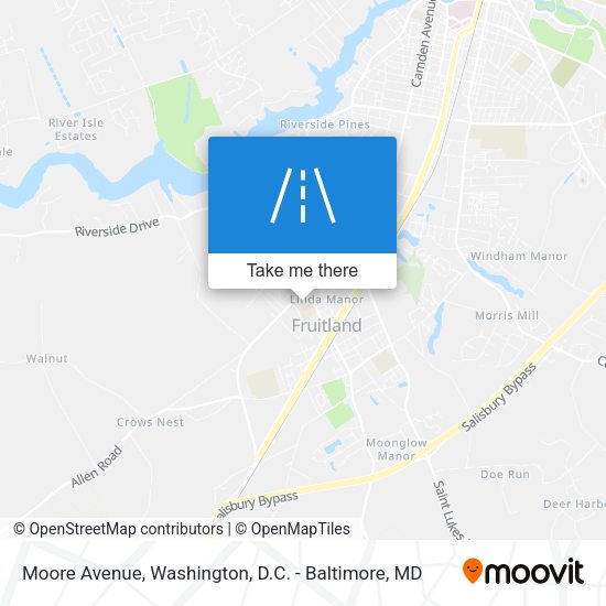 Moore Avenue map