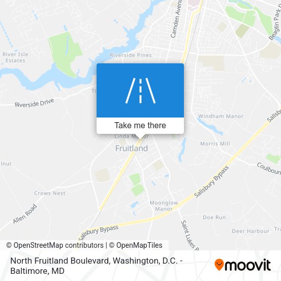 North Fruitland Boulevard map