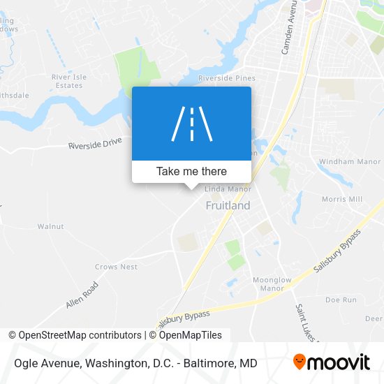 Ogle Avenue map