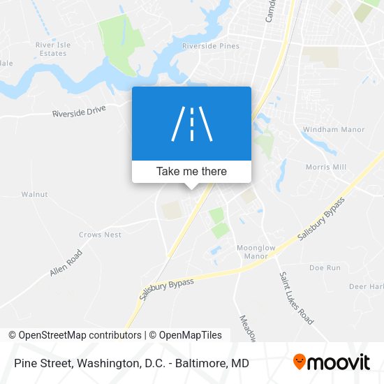 Pine Street map