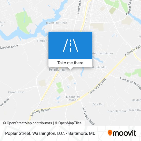 Poplar Street map