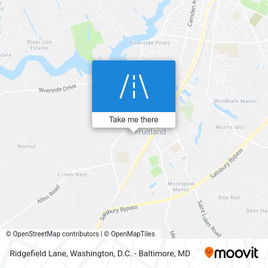 Ridgefield Lane map
