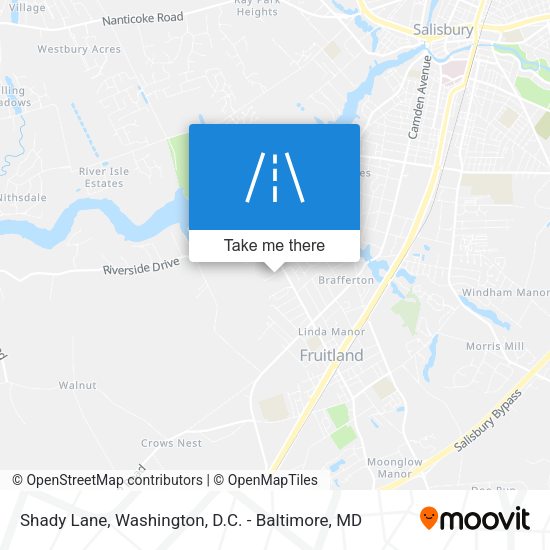 Shady Lane map