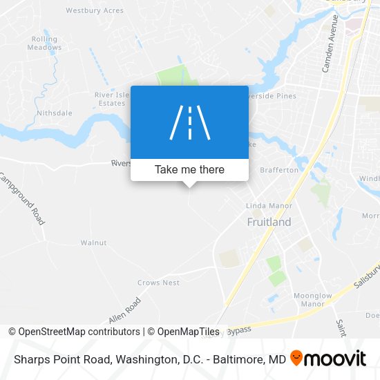 Sharps Point Road map