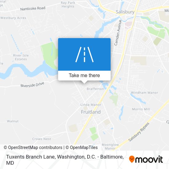 Tuxents Branch Lane map