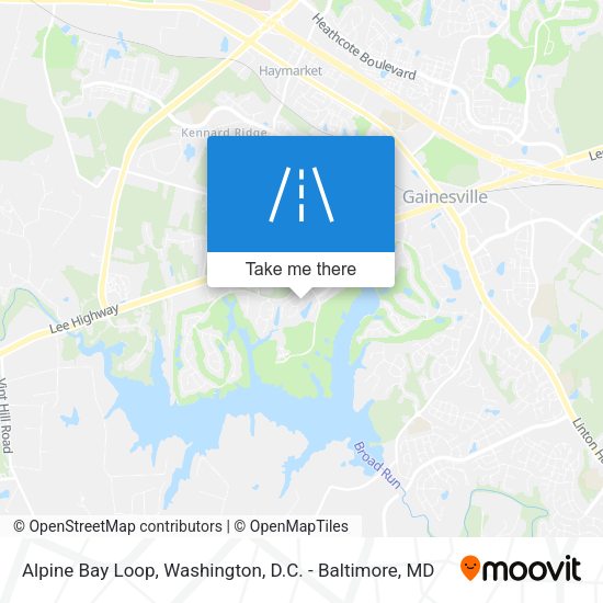 Alpine Bay Loop map