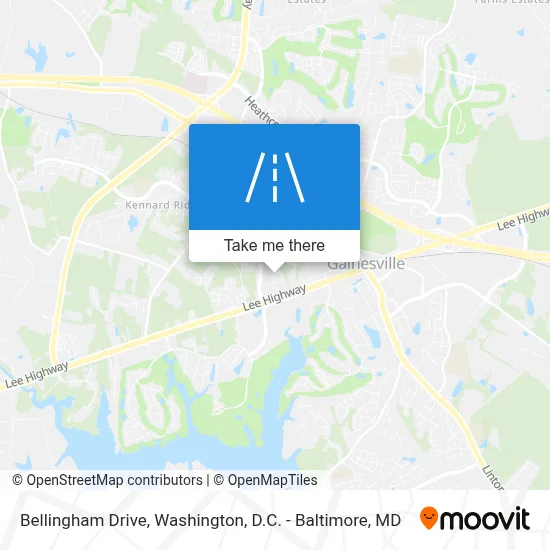 Bellingham Drive map