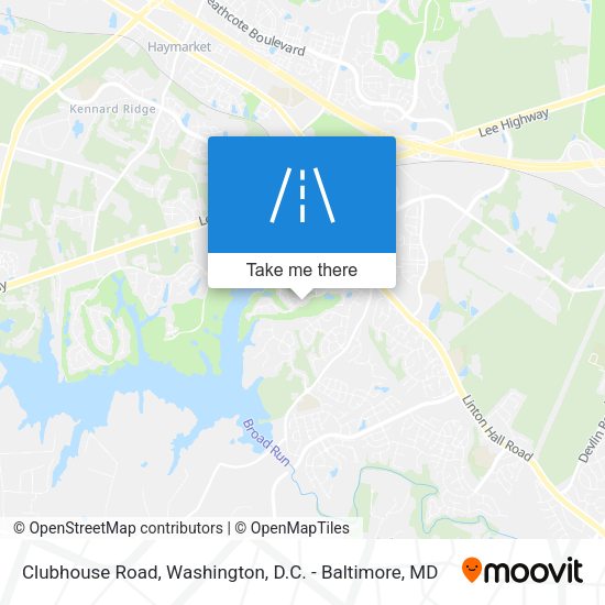 Mapa de Clubhouse Road