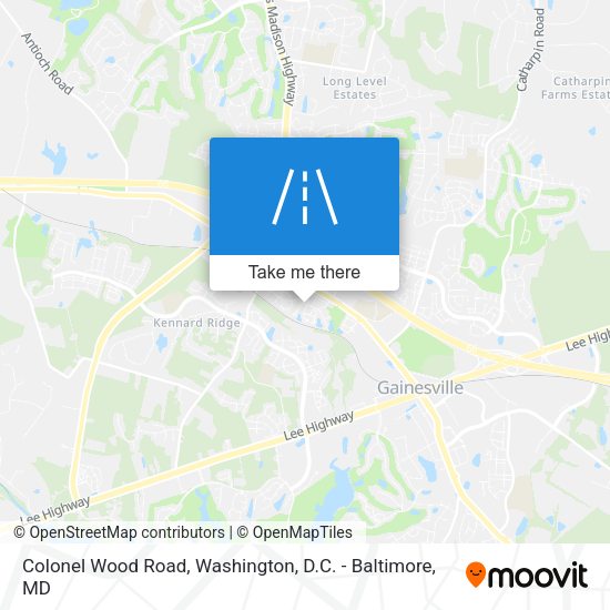 Mapa de Colonel Wood Road