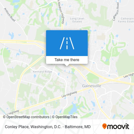 Conley Place map