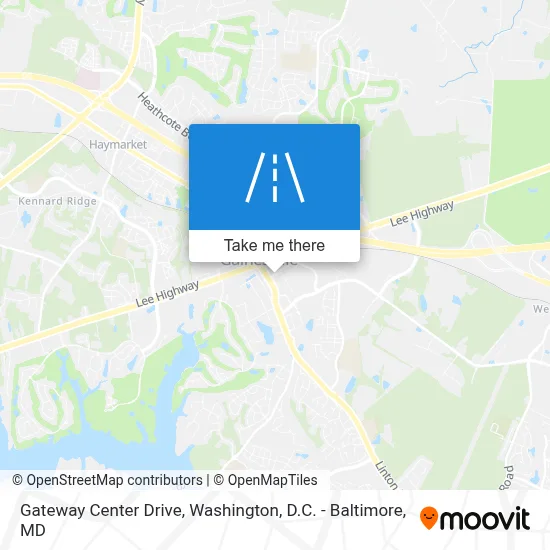 Gateway Center Drive map