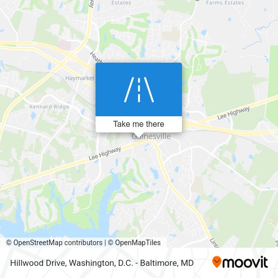 Hillwood Drive map