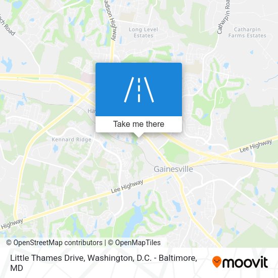 Little Thames Drive map