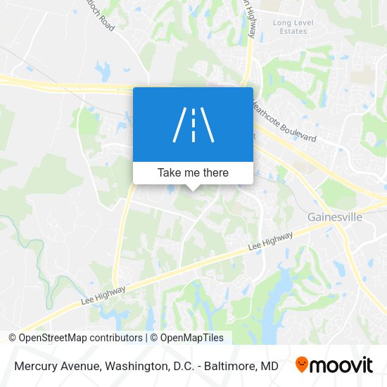 Mapa de Mercury Avenue