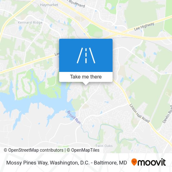 Mossy Pines Way map