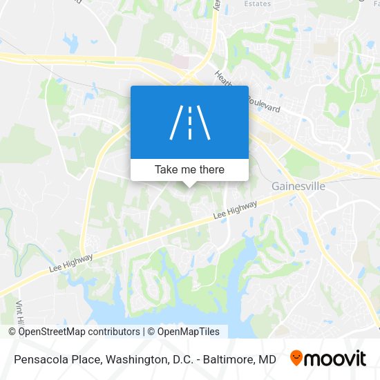 Mapa de Pensacola Place
