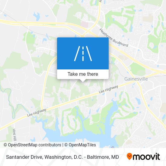 Mapa de Santander Drive