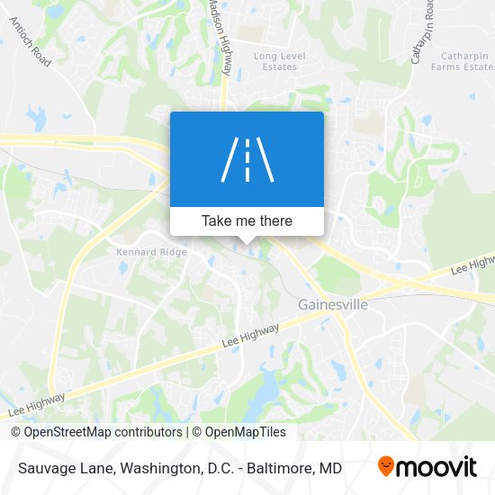 Sauvage Lane map