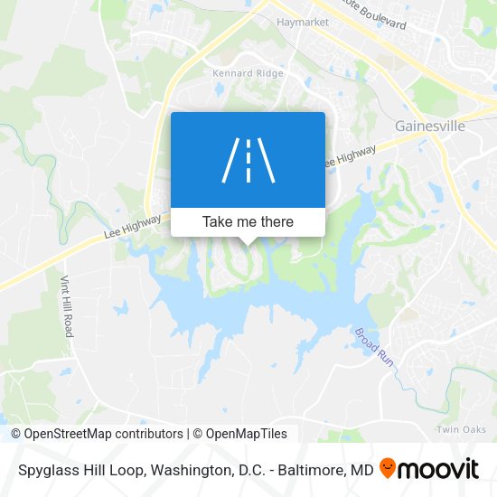 Spyglass Hill Loop map