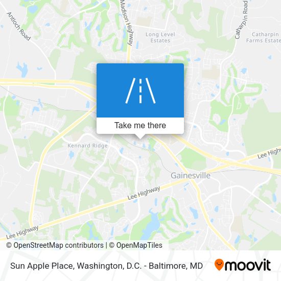 Mapa de Sun Apple Place