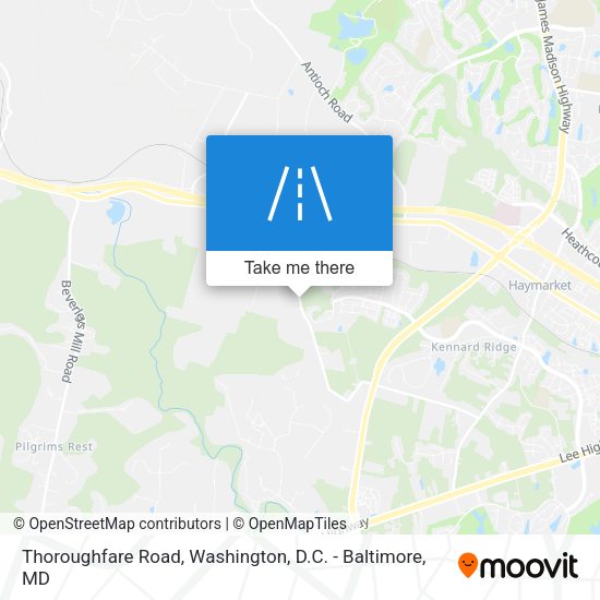Mapa de Thoroughfare Road