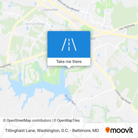 Tillinghast Lane map