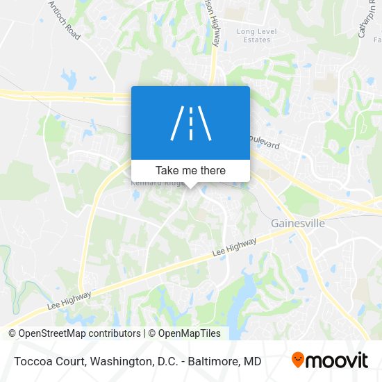 Mapa de Toccoa Court