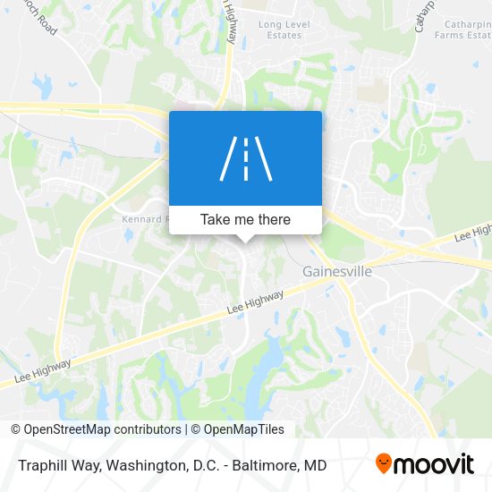 Traphill Way map