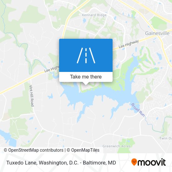 Tuxedo Lane map