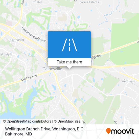 Wellington Branch Drive map