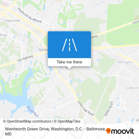Wentworth Green Drive map