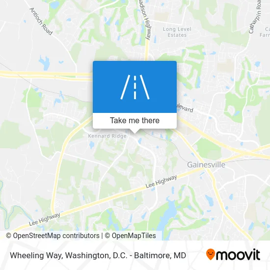 Wheeling Way map